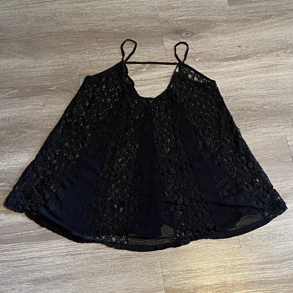 Easel Black Lace Camisole Top medium